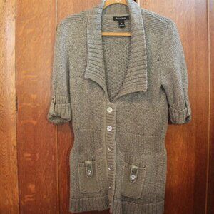 Sweater, button up. Sage green. Size M. White H. Black M. brand. Like new.